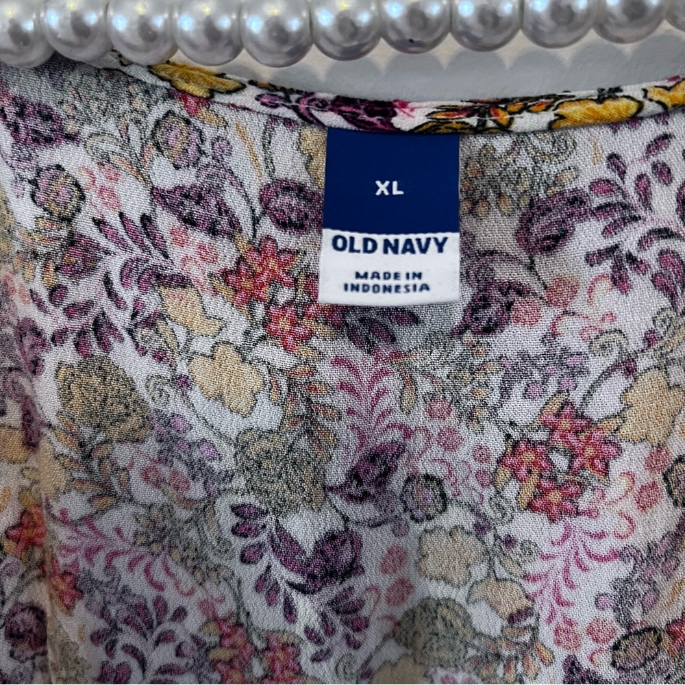Old Navy Boho Floral Print Ruffle Dress |XL| - Picture 8 of 9
